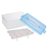 Контейнер для хранения яиц 24 ячейки, двухуровневый, цвет МИКС  - фото 9