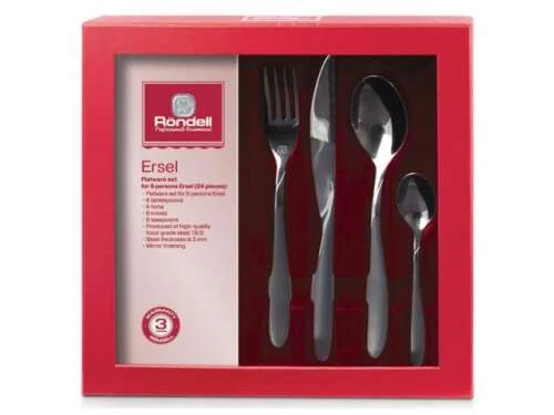 Набор столовых приборов Rondell Ersel 24 пр. (RD-258)