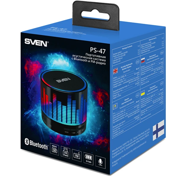 Портативная колонка Sven PS-47 - фото 8