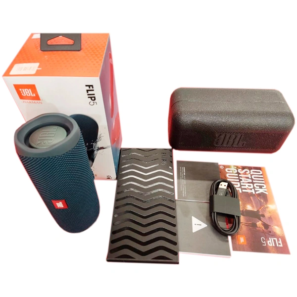Тасымалды үндеткіш JBL Flip 5 Blue - фото 6