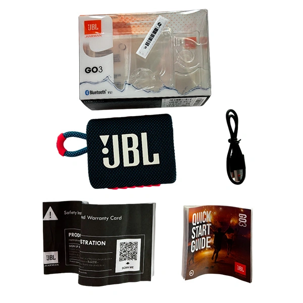 Тасымалды үндеткіш JBL Go 3 Blue/Pink - фото 8