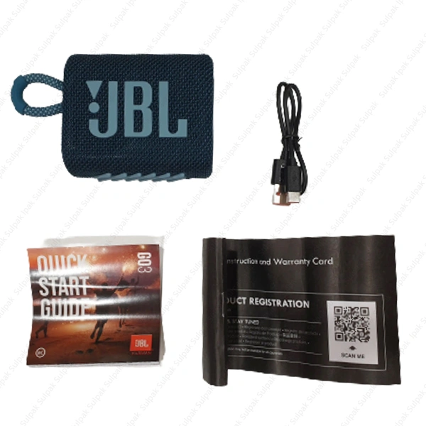 Тасымалды үндеткіш JBL Go 3 Blue - фото 8