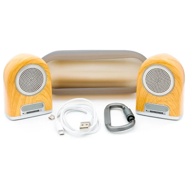 Портативная колонка Qumann QWS-01 Wood color - фото 2