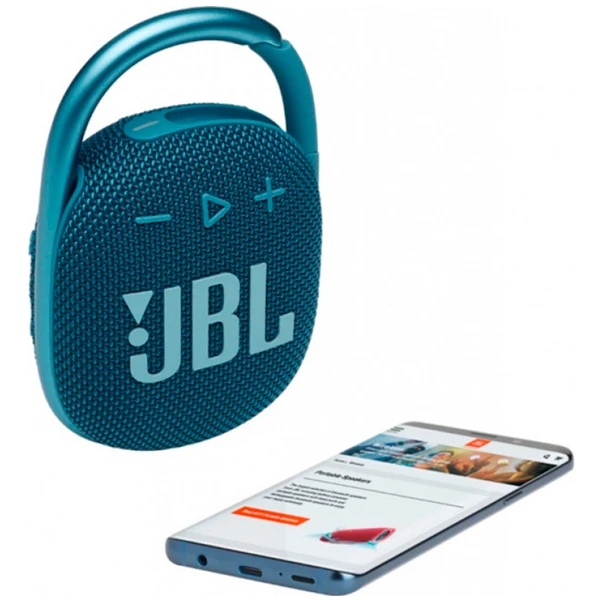 Портативная колонка JBL Clip 4 Blue - фото 9