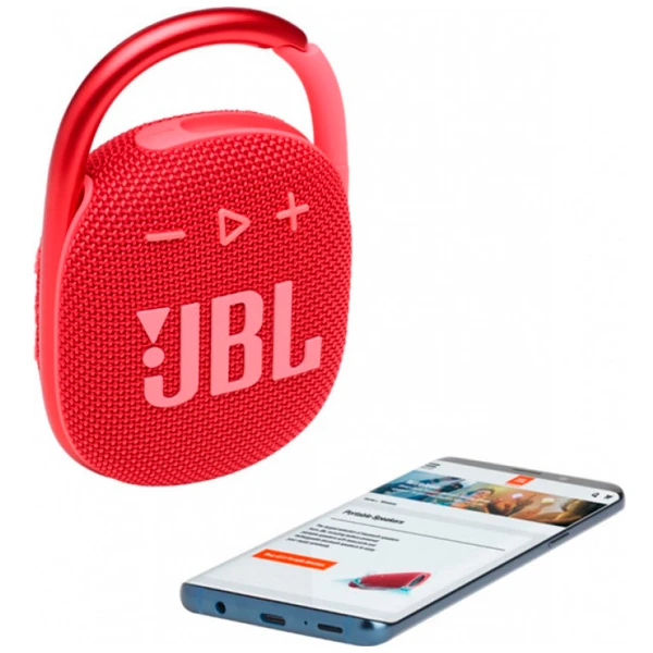 Портативная колонка JBL Clip 4 Red - фото 9