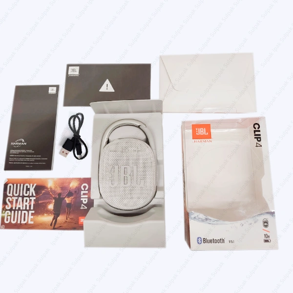 Портативная колонка JBL Clip 4 White - фото 11