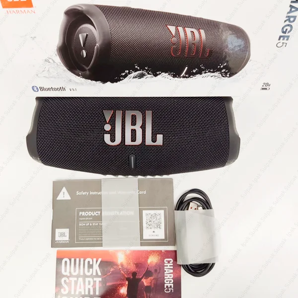Портативная колонка JBL Charge 5 Black - фото 6