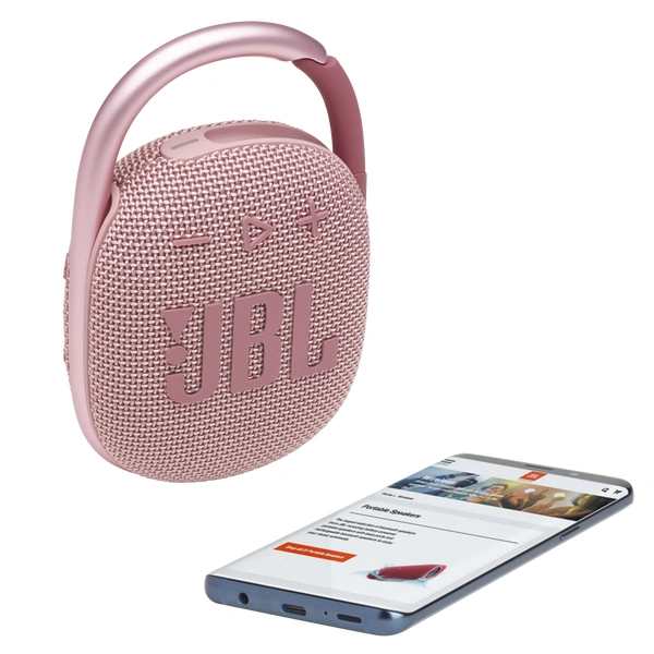 Портативная колонка JBL Clip 4 Pink - фото 6