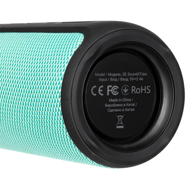 Портативная акустическая система 2E SoundXTube TWS Waterproof Turquoise - фото 6