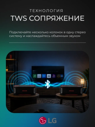 Портативная колонка LG BOUNCE.ARUSLBK - фото 5