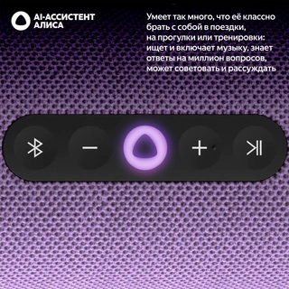 Портативная умная колонка Яндекс Станция Стрит с Алисой, 30 Вт, Violet - фото 4