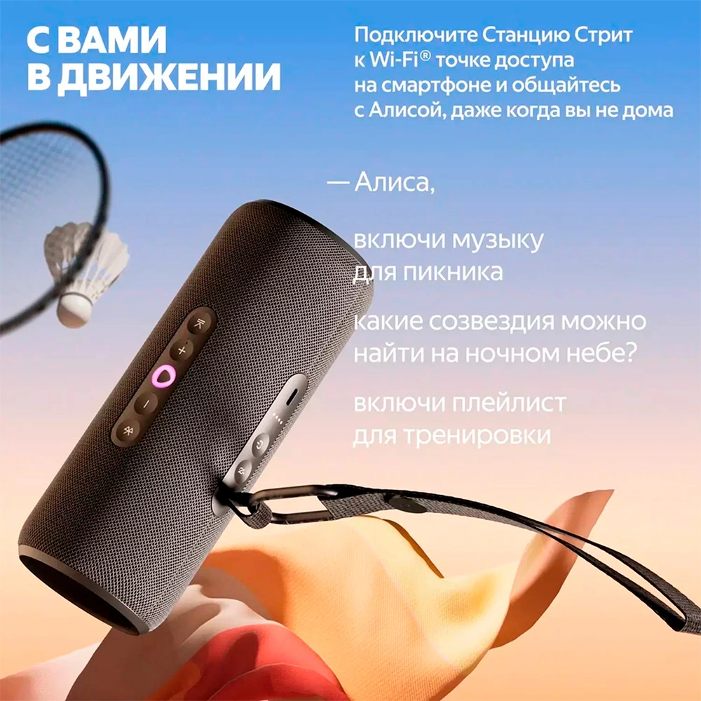 Портативная умная колонка Яндекс Станция Стрит Orange - фото 5