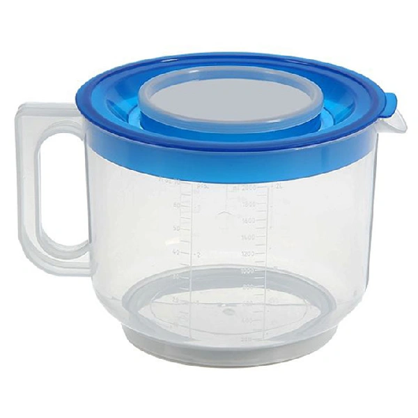 Plast Team араластырғыЕ сыйымдылығы қақпағы бар Өлшеуіш 2 л көк мұхит
