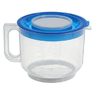 Plast Team араластырғыЕ сыйымдылығы қақпағы бар Өлшеуіш 2 л көк мұхит