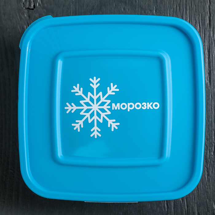 Контейнер для замораживания продуктов 0,7 л "Морозко" , квадратный, цвет МИКС 