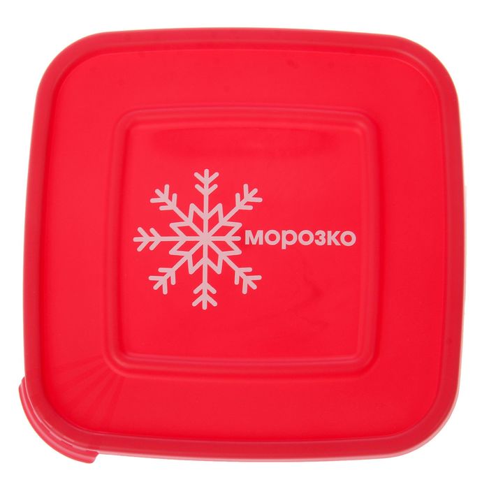Контейнер для замораживания продуктов 1 л "Морозко" , квадратный, цвет МИКС 