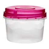 Контейнер пищевой 700 мл круглый, цвет голубой  - фото 4