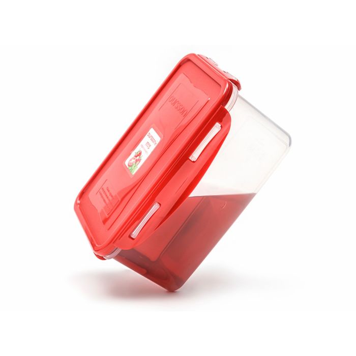 Пластиковый контейнер Oursson, CP1503S/RD, красная крышка, 1,5 л, прямоугольный 