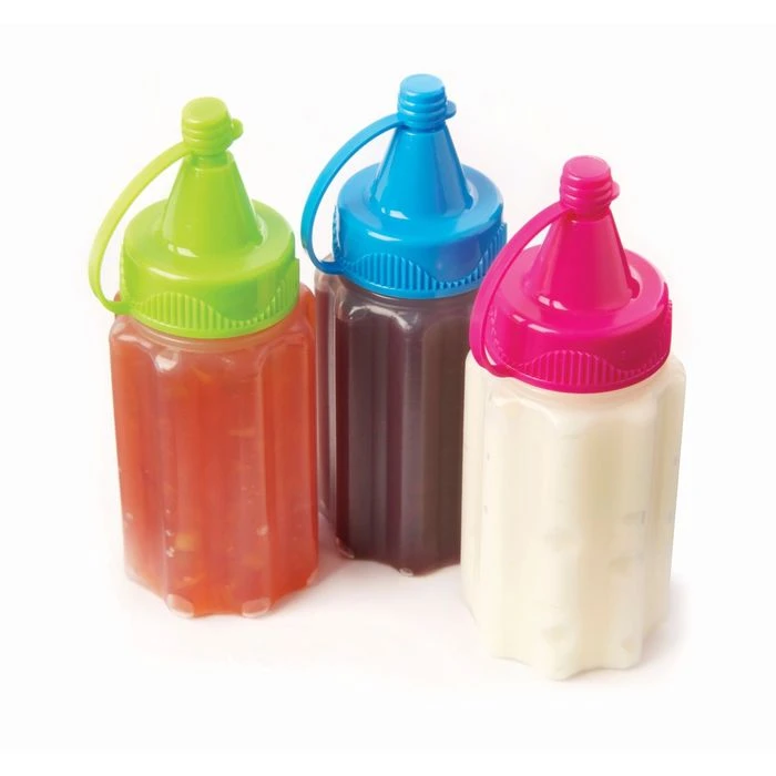 Бутылка для соуса TO-GO, 35 мл, 3 шт, микс 