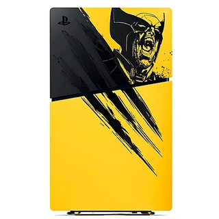 Комплект панелей корпуса Sony PS5 Slim Marvel's Wolverine Battle Yellow Limited Edition - фото 4