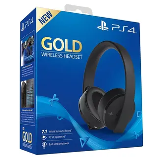 Наушники для консоли PlayStation 4 Gold Wireless Headset 711719960201 (CUHYA 0080)