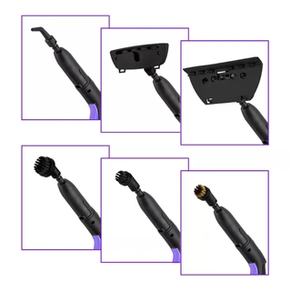 Пароочиститель Kitfort KT-9104-1 Чёрный/Фиолетовый