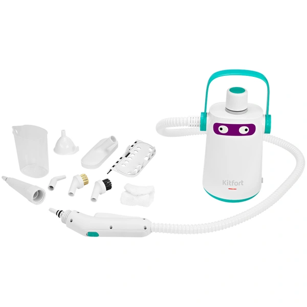 Пароочиститель Kitfort KT-9109-3 Белый/Бирюзовый - фото 10