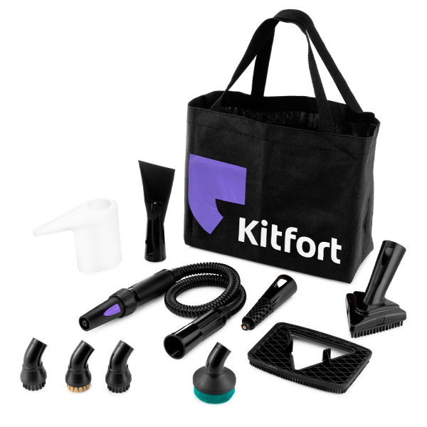 Пароочиститель Kitfort KT-930 Черно-фиолетовый