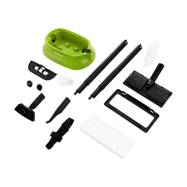 Пароочиститель Kitfort КТ-9102-2 черно-салатовый КТ-9102-2 - фото 7