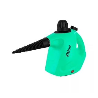 Пароочиститель Kitfort КТ-9138-2 черно-зеленый КТ-9138-2