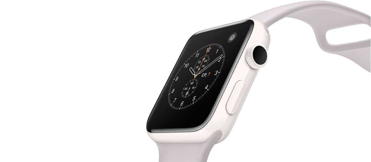 Apple смарт сағаты Watch Edition White,  "бұлт" түсті спорттық бау (MNPF2GKA) - фото 2 | sulpak.kg Apple смарт сағаты Watch Edition White,  "бұлт" түсті спорттық бау (MNPF2GKA) - фото 2