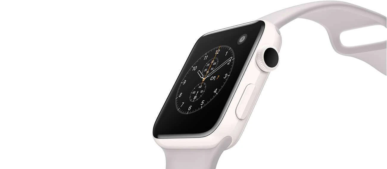 Apple смарт сағаты Watch Edition White,  "бұлт" түсті спорттық бау (MNPF2GKA) - фото 2