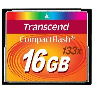 Transcend жад картасы CompactFlash 16GB 133x (TS16GCF133)