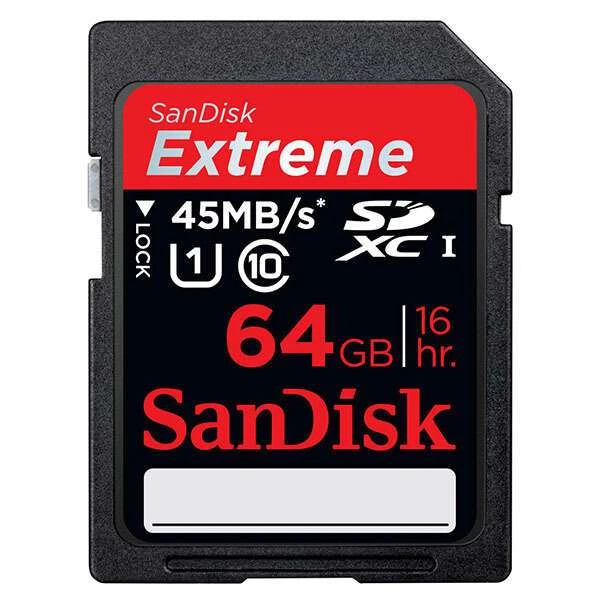 Карта памяти SanDisk SDXC Extreme HD Video 64GB