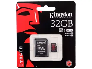 Карта памяти Kingston microSDXC 32GB Class 3 (SDCA3/32GB)