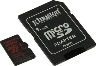 Карта памяти Kingston microSDXC 128GB Class 3 (SDCA3/128GB)