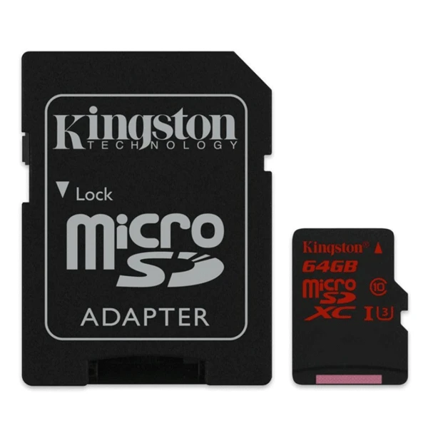 Карта памяти Kingston microSDXC 64GB Class 3 (SDCA3/64GB)
