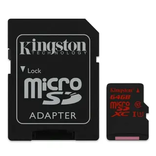Карта памяти Kingston microSDXC 64GB Class 3 (SDCA3/64GB)