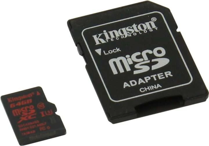 Карта памяти Kingston microSDXC 64GB Class 3 (SDCA3/64GB) - фото 2