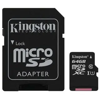 Kingston жад картасы Canvas Select SDXC 64GB Class 10 (SDCS/64GB)