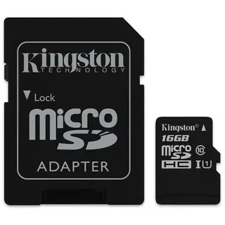 Kingston жад картасы Canvas Select microSDHC 16GB Class 10 (SDCS/16GB)