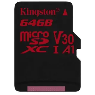Kingston жад картасы Canvas React microSDHC 64GB Class 3 (SDCR/64GB)