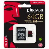 Kingston жад картасы Canvas React microSDHC 64GB Class 3 (SDCR/64GB) - фото 3