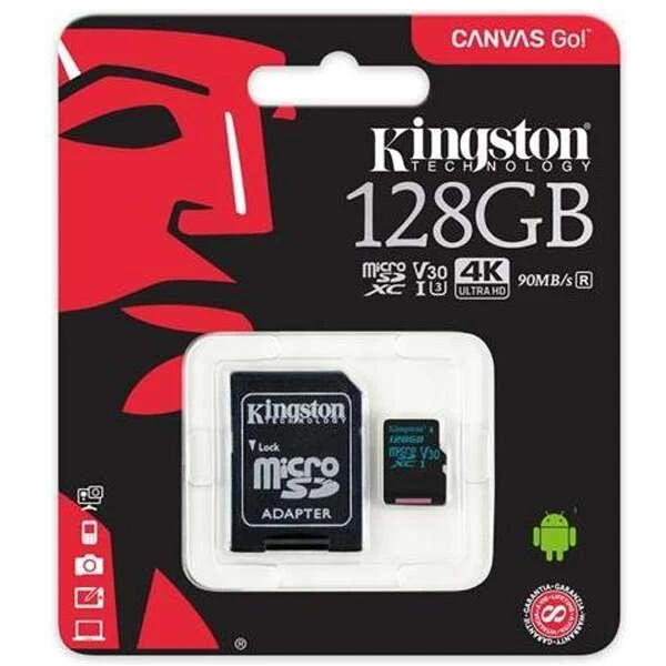 Карта памяти Kingston Canvas React microSDHC 128GB Class 3 (SDCR/128GB) - фото 3