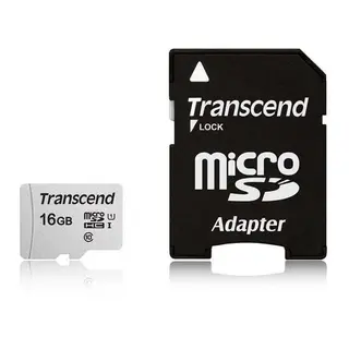 Карта памяти Transcend 300S MicroSDHC 16GB Class 10 (TS16GUSD300S)