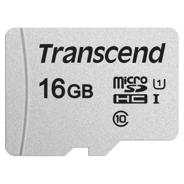 Transcend жад картасы 300S MicroSDHC 16GB Class 10 (TS16GUSD300S)
