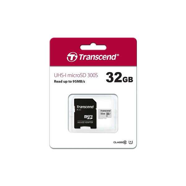 Transcend жад картасы 300S MicroSDHC 32GB Class 10 (TS32GUSD300S)