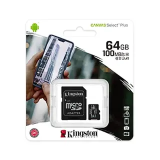 Карта памяти Kingston Canvas Select Plus MicroSDXC 64GB Class 10 (SDCS2/64GB) - фото 3