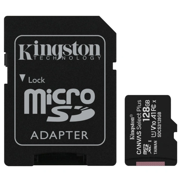 Карта памяти Kingston Canvas Select Plus MicroSDXC 128GB Class 10 (SDCS2/128GB) - фото 2