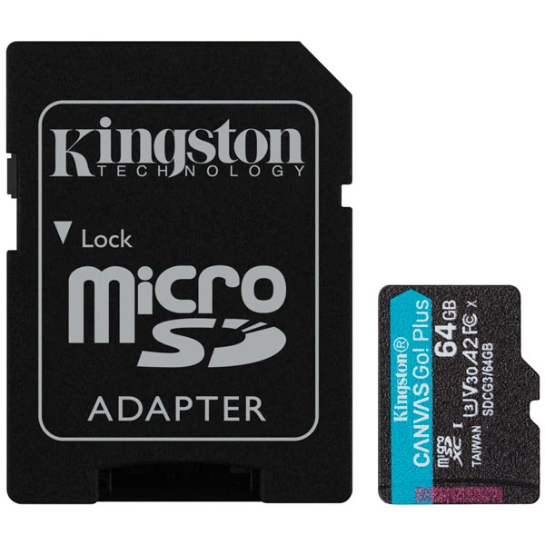 Карта памяти Kingston Canvas Go Plus MicroSDXC 64GB Class 10 (SDCG3/64GB) - фото 2